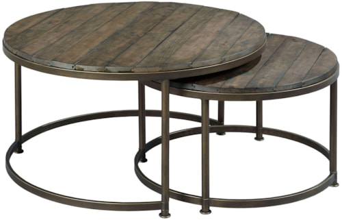 Round Nesting Cocktail Table