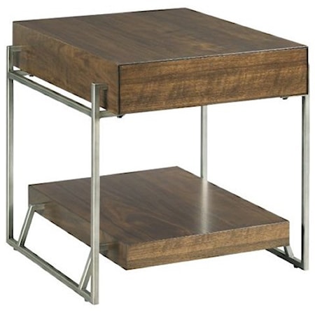 Rectangular Drawer End Table