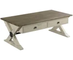 Table Trends Reclamation Place Trestle Rectangular Cocktail Table