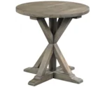 Table Trends Reclamation Place Trestle Round End Table