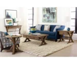 Table Trends Reclamation Place Trestle Round End Table