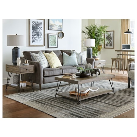 Rectangular Drawer End Table