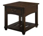 Table Trends Tacoma Rectangular Drawer End Table