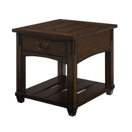 Rectangular Drawer End Table