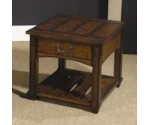 Table Trends Tacoma Rectangular Drawer End Table