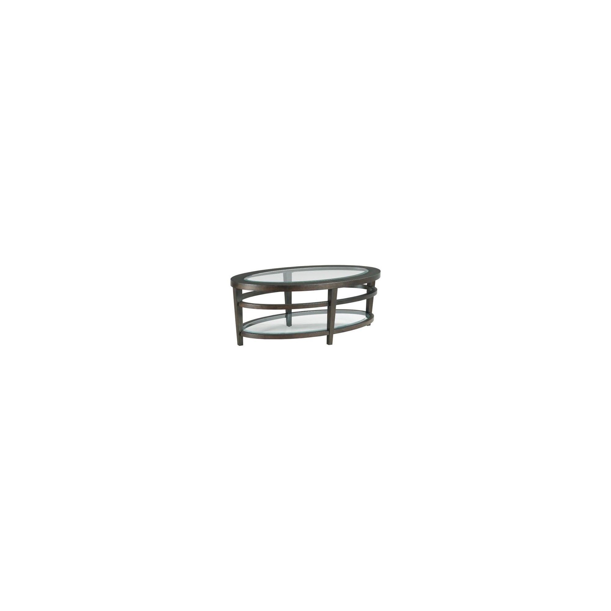 Hammary Urbana 880-912 Transitional Oval Cocktail Table with Glass ...
