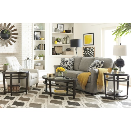 Oval Cocktail Table