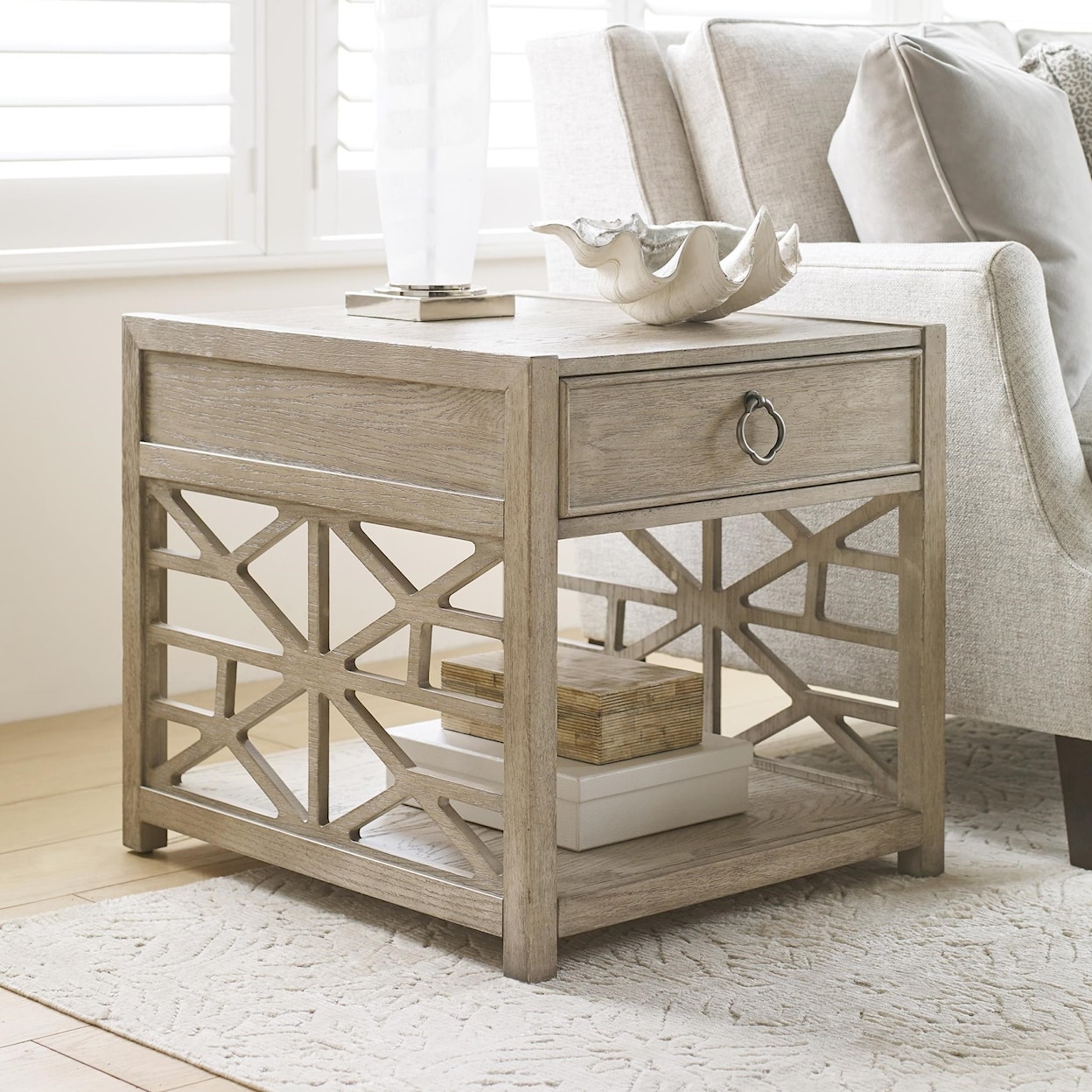 Hammary Vista Biscane Drawer End Table