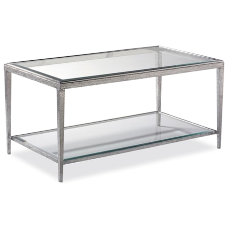 Jinx Nickel Cocktail Table - Rectangle