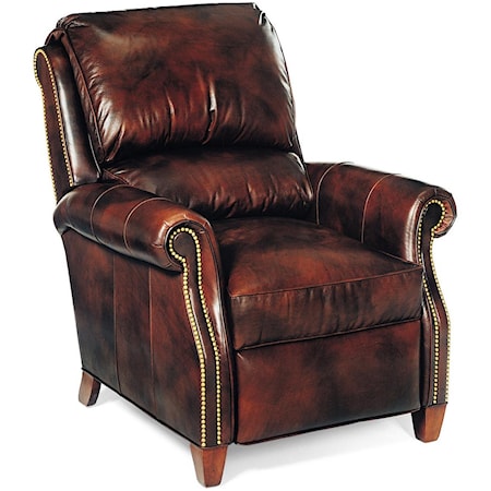 Miller Bustle Back Lounger with Nailhead Trim