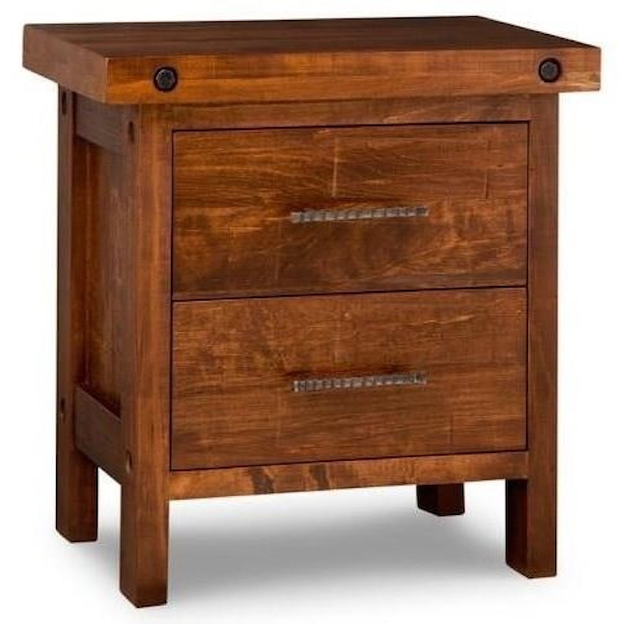 Handstone Rafters 2-Drawer Nightstand