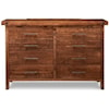 Handstone Rafters 8-Drawer Long High Dresser