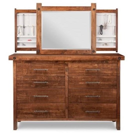 Hidden Push Open Jewelry Mirror