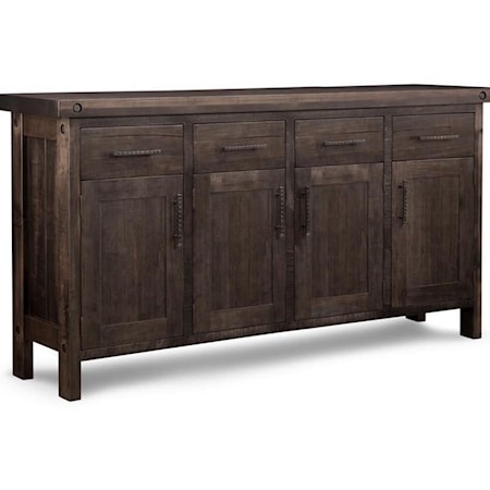 Sideboard with 4 Wood Doors