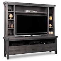 HDTV Unit with Hutch with 44'' TV Opening