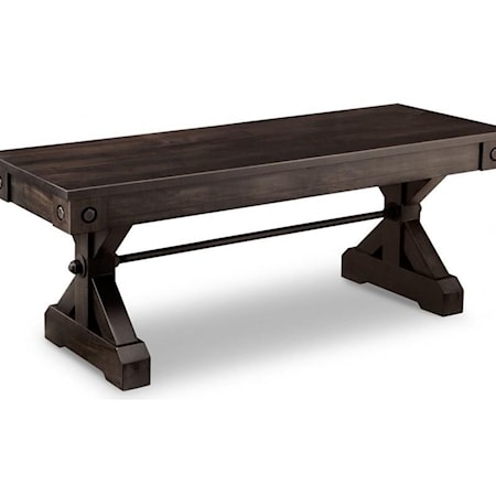 48" Bench with Wood Seat