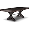 Handstone Rafters 42x84 Solid Top Trestle Table