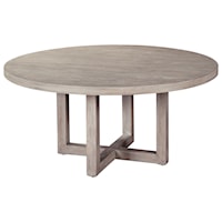 Round Coffee Table with X-Base