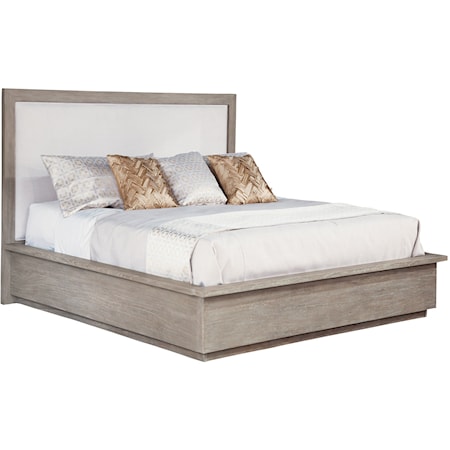 Upholstered Panel Queen Bed