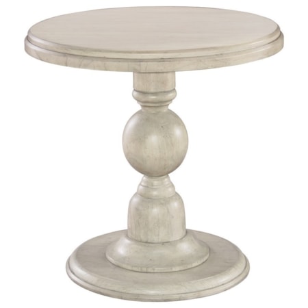 Pedestal End Table