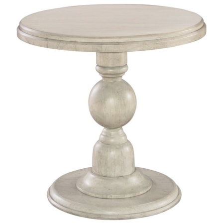 Pedestal End Table