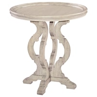 Round Saucer Top End Table