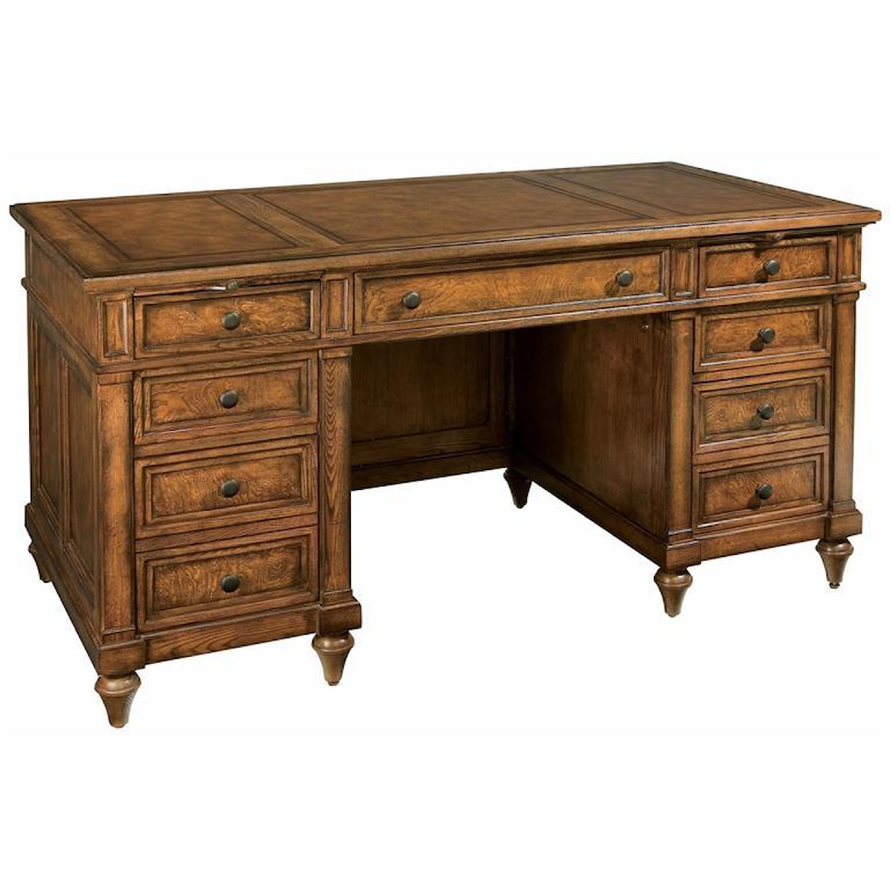 Hekman Urban Ash Burl Junior Executive Desk