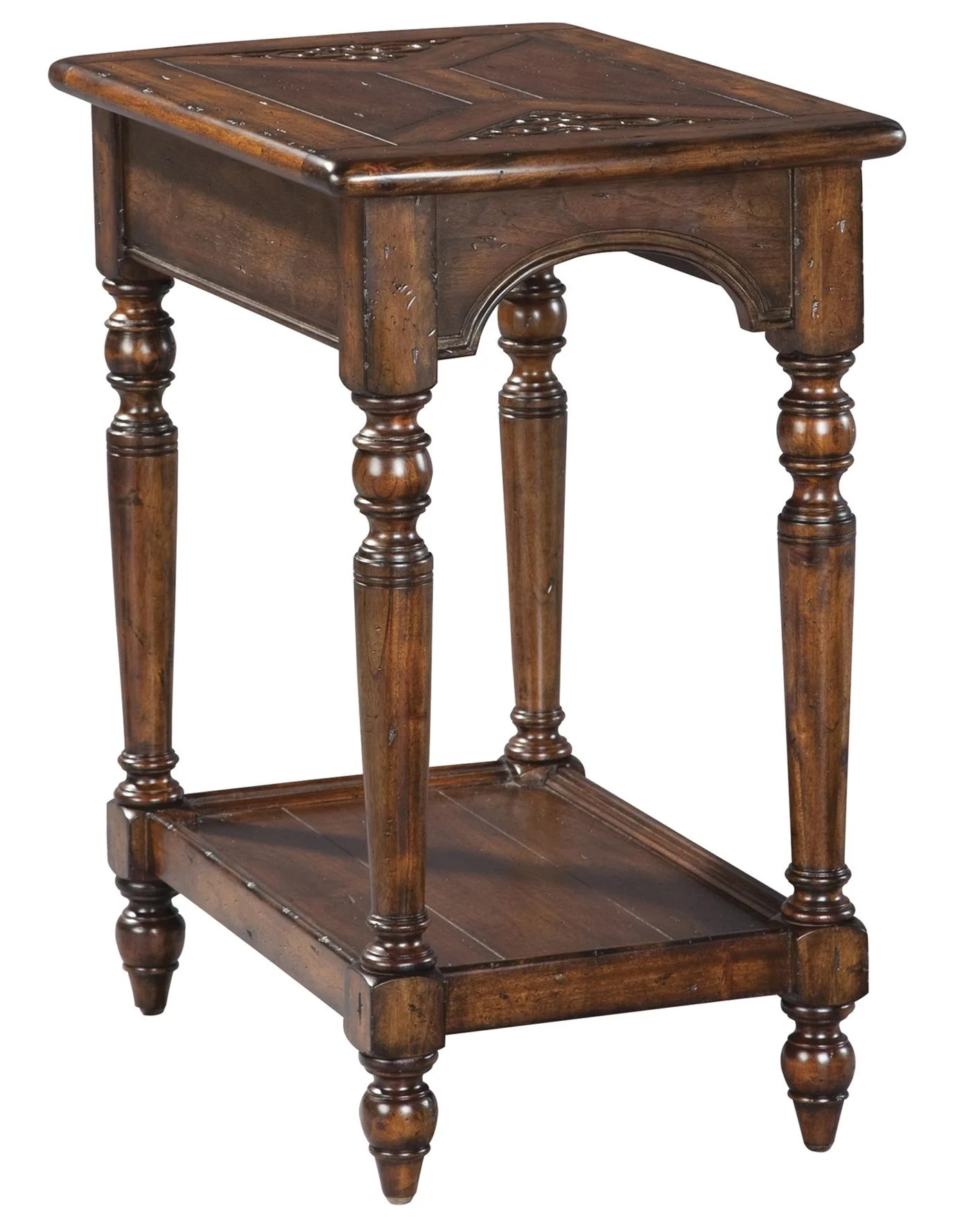 Hekman Villa Valencia 1-1802 Traditional Rich Brown Vintage Side Table ...