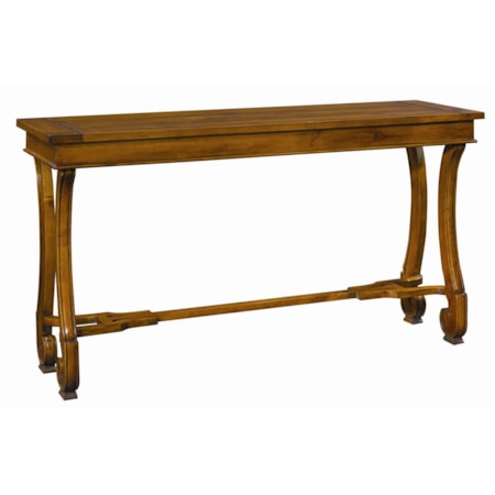 Console Table with Gracious Curved Legs