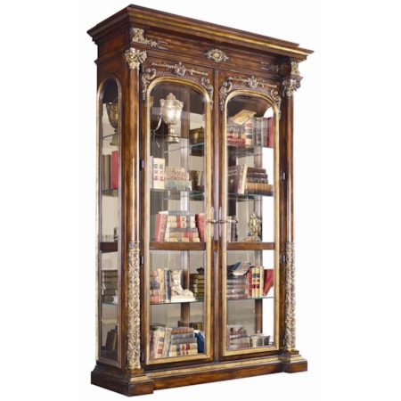 Curio with Solar Bronze Mirrored Back Panel