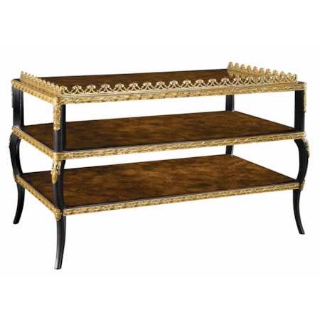 Cocktail Table with Two Shelves