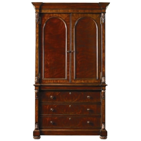Armoire with Two Doors and Three Drawers
