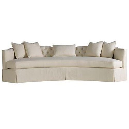Henredon Celerie Kemble Serpentine Sofa with Throw Pillows - Adcock Furniture - Conversation ...