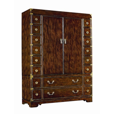 Grand 18 Drawer Armoire