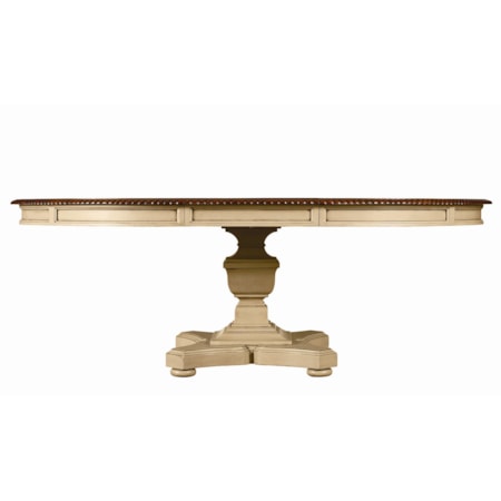Round Pedestal Table with Leaf