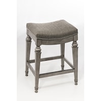 Vetrina Counter Stool with Nailhead Trim