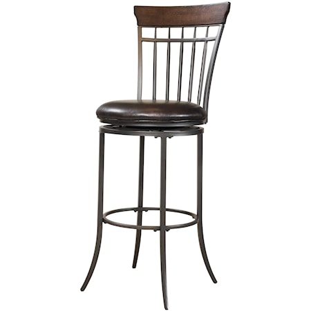 Cameron Swivel Spindle Back Bar Stool