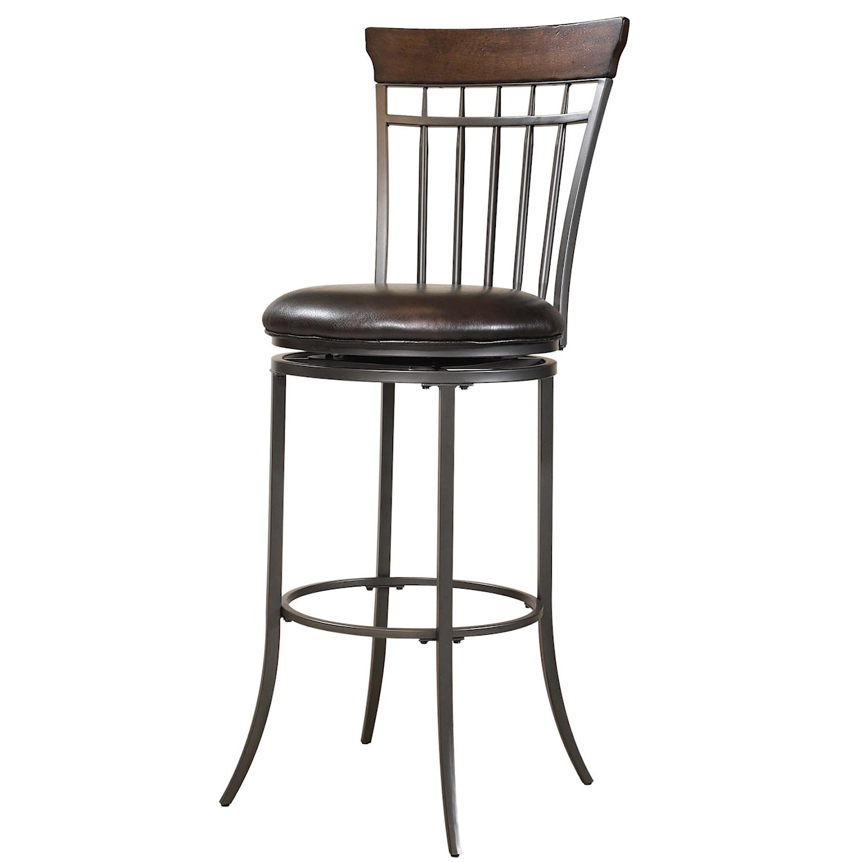 Hillsdale Bar Stools Cameron Swivel Spindle Back Bar Stool