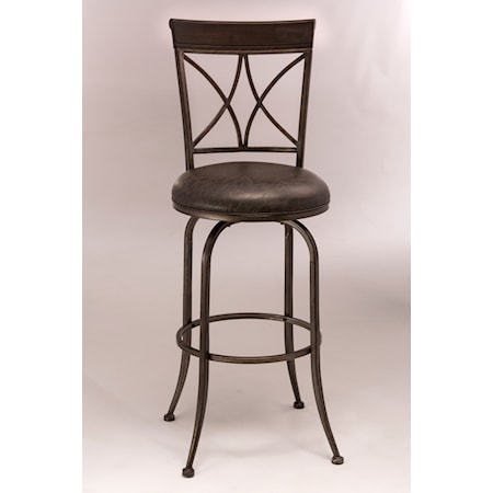 Metal Swivel Bar Height Stool