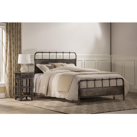 Utilitarian Metal King Bed Set