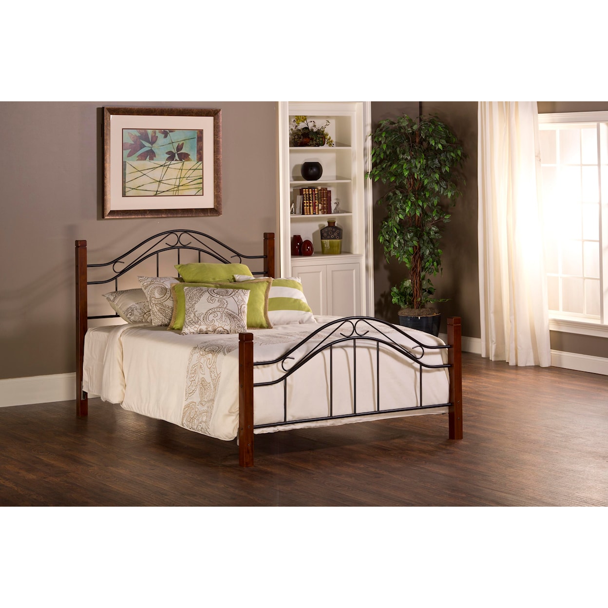 Hillsdale Metal Beds Matson Twin Bed Set Without Rails