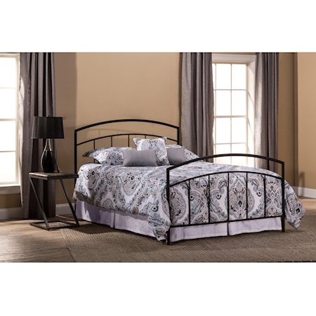 Metal King Bed Set with Rails