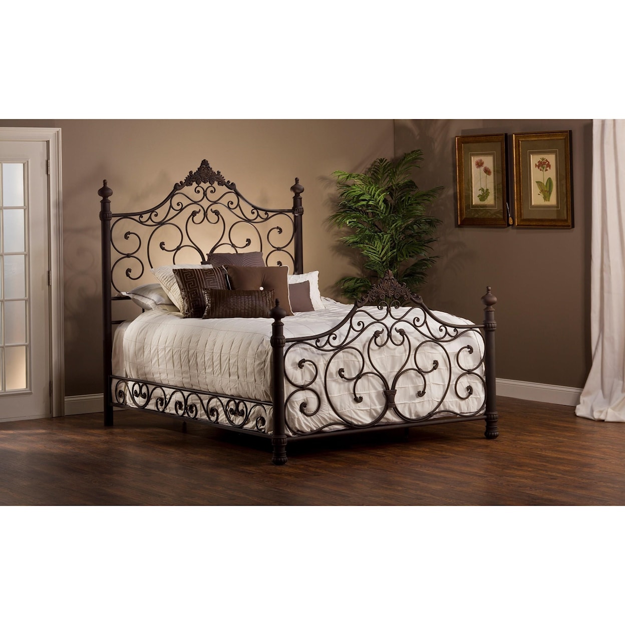 Hillsdale Metal Beds Queen Bed Set with Rails