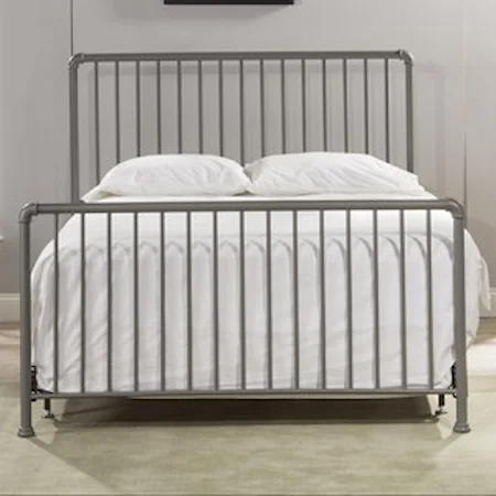 Simple Metal Queen Bed Set with Frame