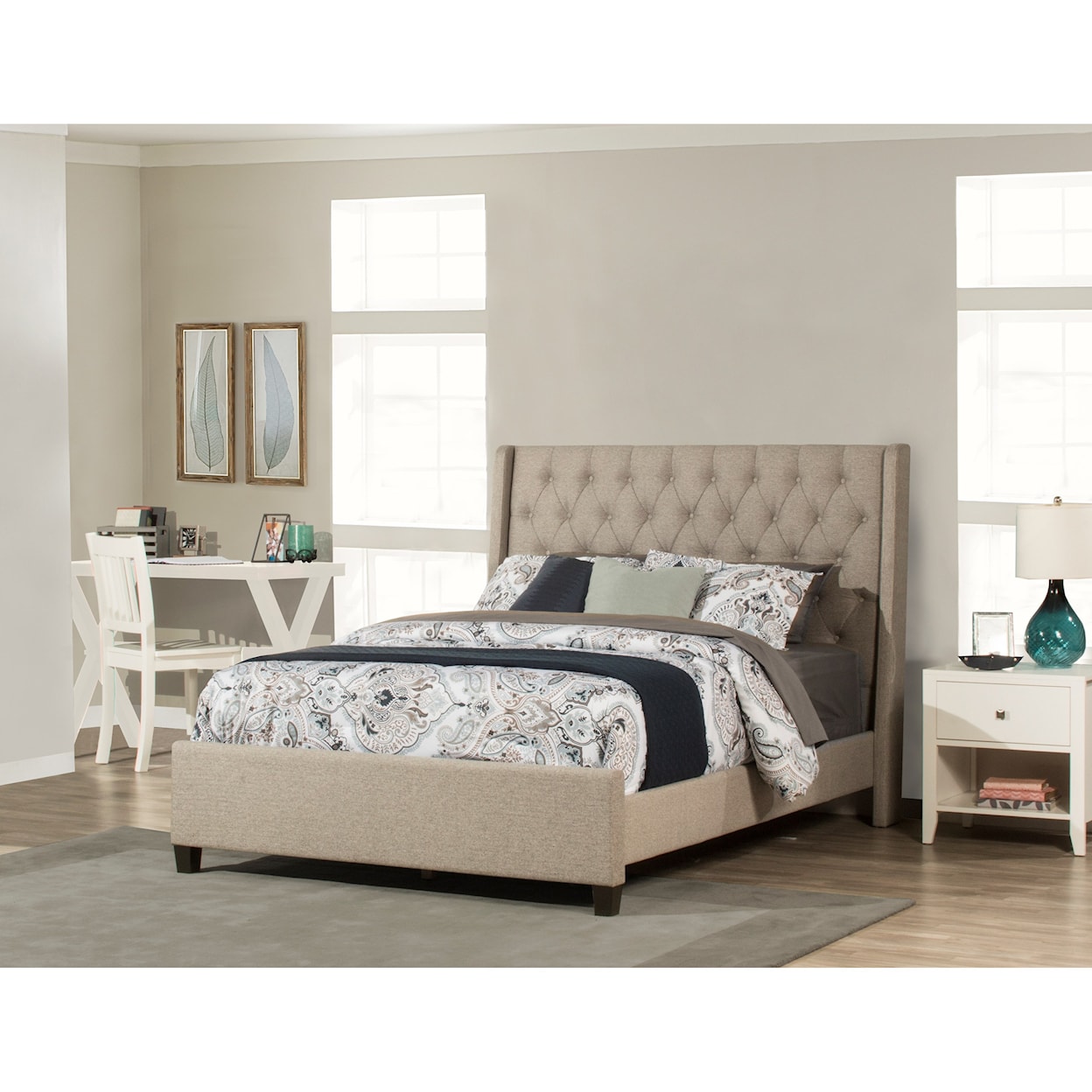 Hillsdale Churchill Queen Upholstered Bed