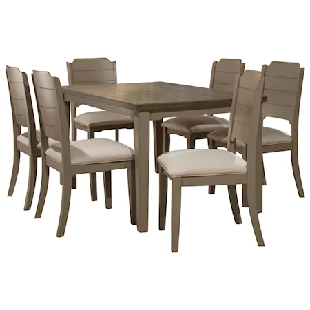 7-Piece Dining Set with Rectangle Table