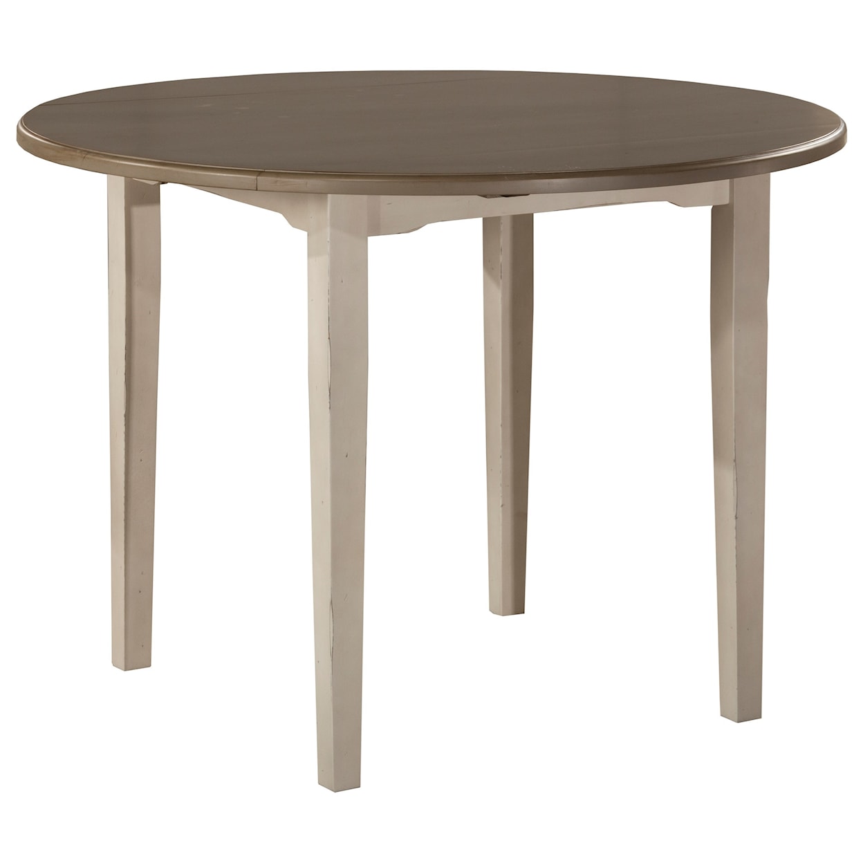 Hillsdale Clarion Round Drop Leaf Dining Table w/ Straight Leg