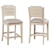 Hillsdale Clarion Non-Swivel Counter Height Stool -Set of 2