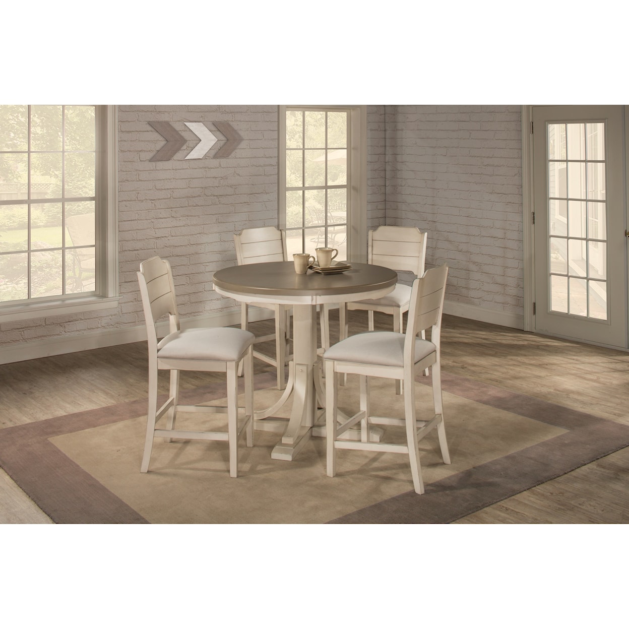 Hillsdale Clarion 5-Piece Counter Height Dining Set