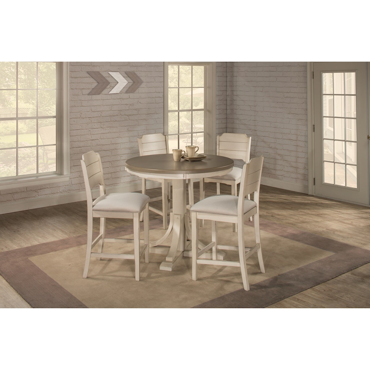 Hillsdale Clarion Round Counter Height Dining Table